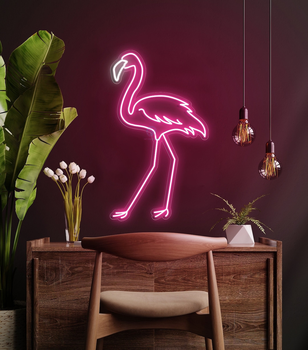 Flamingo Neon Sign, Flamingo Neon Light, Flamingo LED Light Decorations