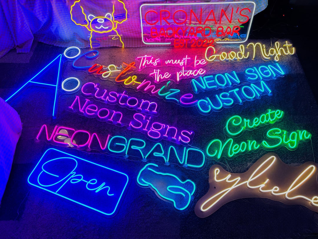 Custom Neon Sign Personalized Neon Signs LED Neon Sign Custom Neon