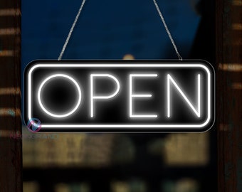 LED OPEN Neon Sign for Business Store Modern Open Sign With Remote Controller Open Neon Sign, Open Sign Led, Led Open Sign For Business
