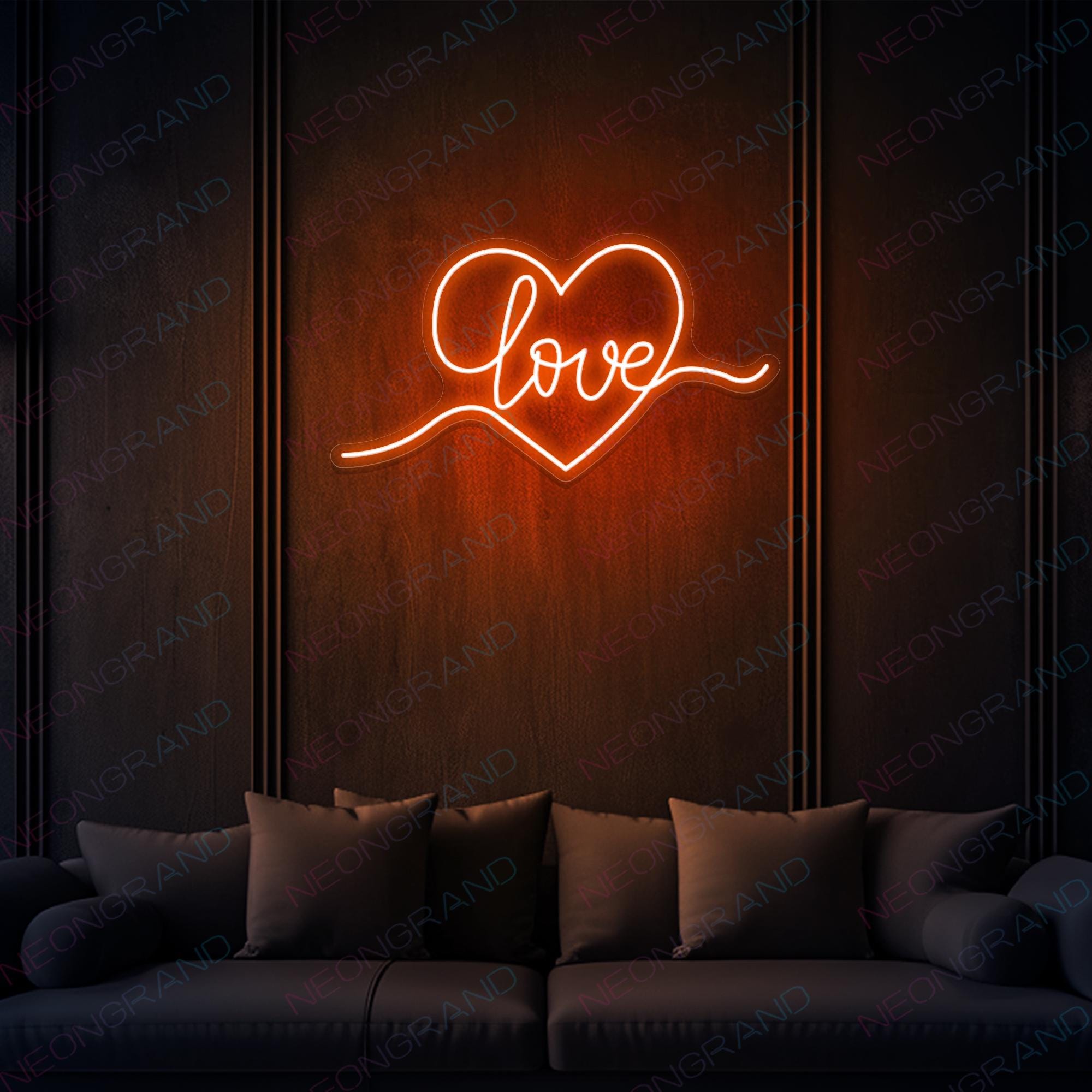 電光ホーム LED ネオンサイン Love USB電源 ネオンライト ネオン管 