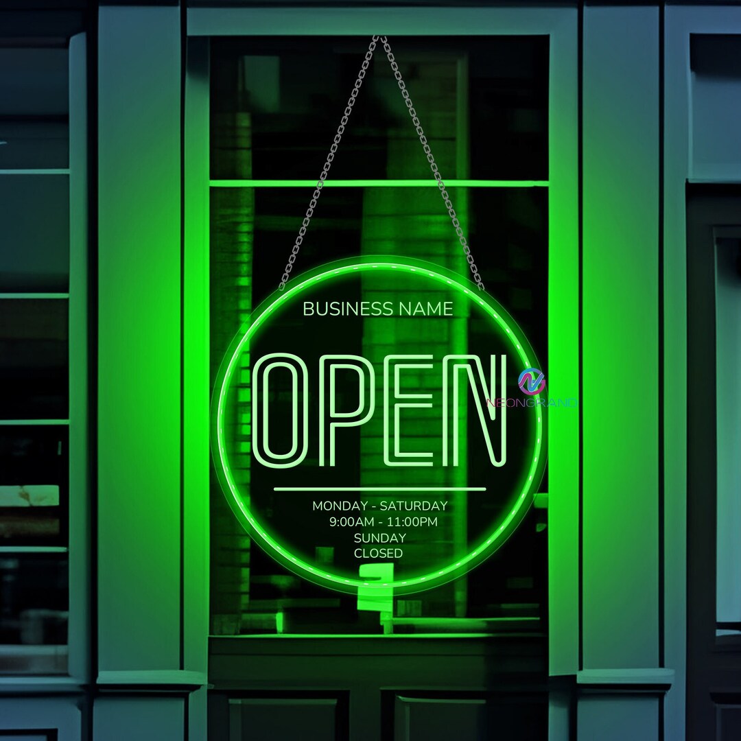 opening-hours-sign-business-hours-sign-custom-storefront-hours-sign