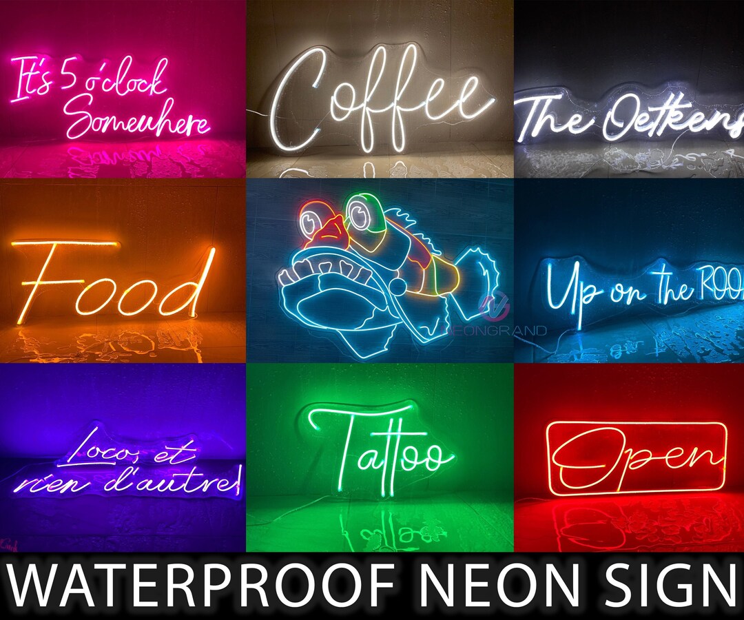 Outdoor Neon Sign Waterproof Neon Sign Patio Sign for Outdoor Etsy