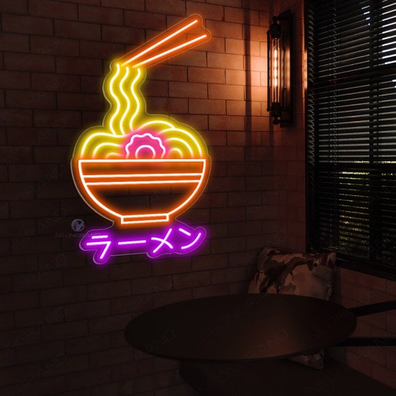 Neon Ramen Sign Ramen Neon Sign Ramen Bowl Neon Sign Japanese Neon