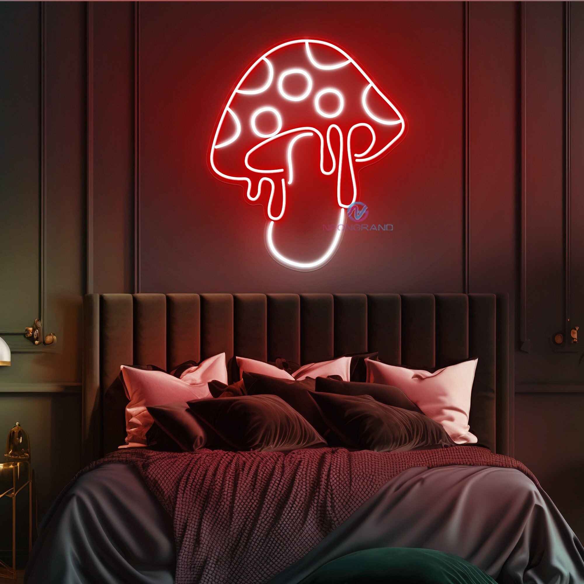 Fathers Day Gift for Dad Mushroom Led Neon Sign Custom Neon - Etsy