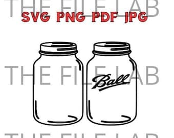 MASON BALL JARS svg, png, pdf, jpg