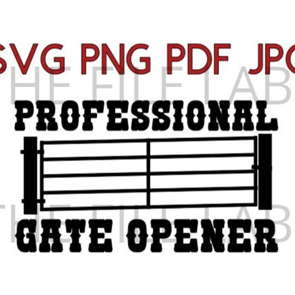 Professional Gate Opener svg, png, pdf, jpg