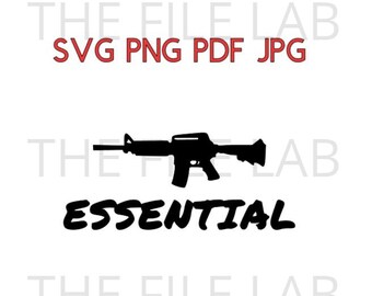 GUN ESSENTIAL svg, png, pdf, jpg