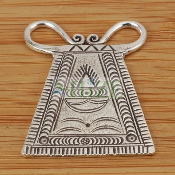 HIZE SC268 Thai Karen Hill Tribe Silver Ethnic Tribal Print Spirit