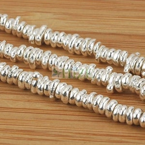 HIZE SB089 Thai Karen Hill Tribe Silver Small Irregular Chip Spacer Beads 3 5mm 5 Etsy Canada