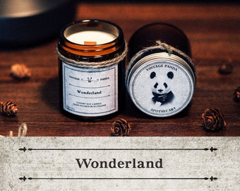 Wonderland // Blackcurrant, Cranberry & Orange Scented Candle // Vegan Soy Wax with Wood Wick in Apothecary Jar // Handmade in Scotland, UK