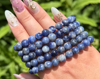 Sodalite Bracelets | Crystal Jewelry, Beaded, Blue, Metaphysical Gift, Spiritual Accessory, Intuitively Chosen