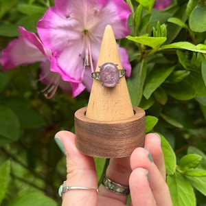 Lepidolite Rings | Crystal Jewelry, Crystal Ring, Flashy, Adjustable, Metaphysical Gifts, Healing Gemstones, Intuitively Chosen
