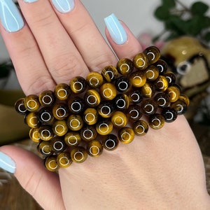 Tiger’s Eye Bracelets | Crystal Jewelry, Healing Crystals, Tigers Eye, Crystal Bracelets, Beaded Bracelet, Intuitively Chosen