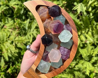 Fluorite Gushers | Crystal Carvings, Rainbow Fluorite Crystal, Unique, Green, Purple, Healing Gemstones, Metaphysical, Intuitively Chosen