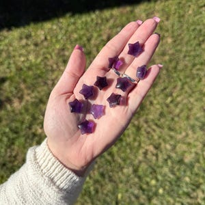 Mini Star Carvings | Crystal Carvings, Crystal Stars, Metaphysical Gifts, Healing Gemstones, Spiritual Decor, Choose Your Own Amethyst