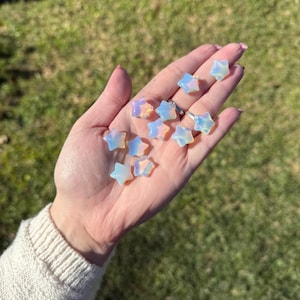Mini Star Carvings | Crystal Carvings, Crystal Stars, Metaphysical Gifts, Healing Gemstones, Spiritual Decor, Choose Your Own Opalite (Manmade)