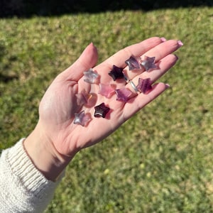 Mini Star Carvings | Crystal Carvings, Crystal Stars, Metaphysical Gifts, Healing Gemstones, Spiritual Decor, Choose Your Own Fluorite