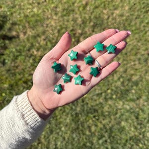 Mini Star Carvings | Crystal Carvings, Crystal Stars, Metaphysical Gifts, Healing Gemstones, Spiritual Decor, Choose Your Own Malachite