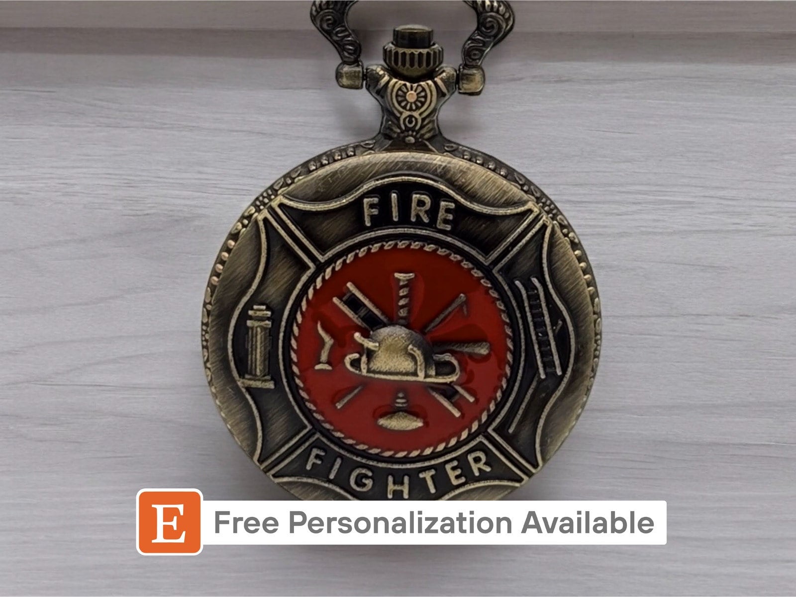 Catena Pompiere Con Ciondolo Antincendio Personalizzato, Acciaio Inox, Regalo Per Vigile Del Fuoco - Foto 6