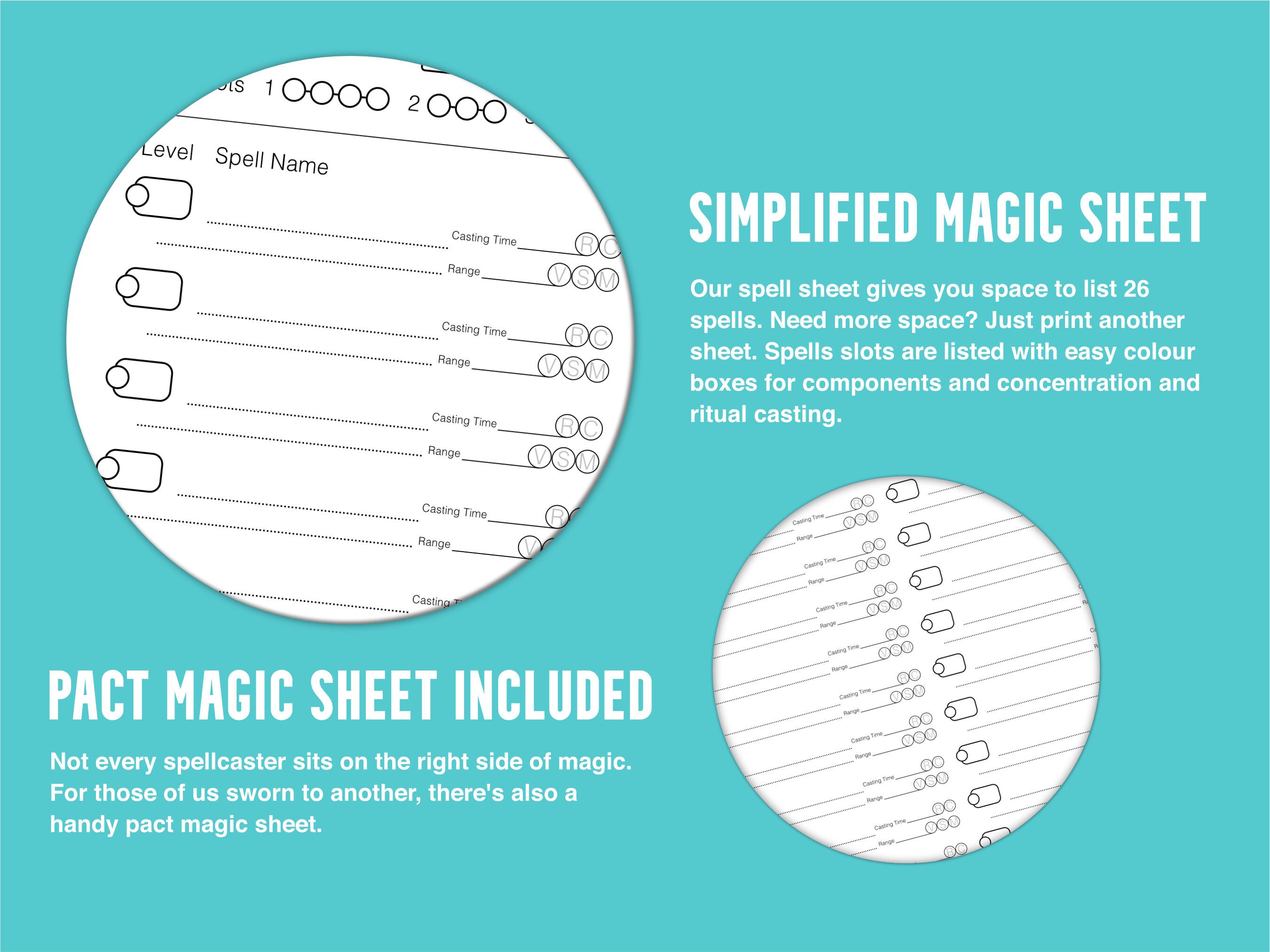 Simply the Best Simple Character Sheet for 5e - 4x 8.5x11 Letter Size ...