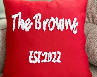 Couple Pillow, Custom Couple Pillow, Matching Couple Pillows, Valentines gift, Wedding Gift, Personalized Wedding Pillow, Cute Couple Gift