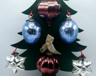 Collectible Kugel German Style Christmas ornaments Original Antique i23-161 US Collectible Kugel German Style Christmas ornaments Original Antique i23-161 US