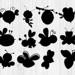 Bee SVG Bundle perfect for cutting out on paper, card, vinyl, mugs, t-shirts and more.