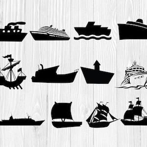 Cruise Ship SVG, Cruise SVG, File For Cricut, For Silhouette Cut Files, Boat SVG Dxf, Png, Svg
