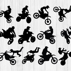 Dirt bike SVG ,Motocross SVG , File For Cricut, For Silhouette Cut Files, Motorcycle SVG Dxf, Png, Svg,