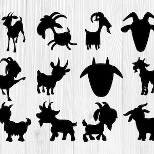 Geit SVG, bestand voor Cricut, voor silhouet gesneden bestanden, dxf, png, svg