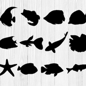 Fish SVG, Fishing SVG, Fichier pour Cricut, Pour Les fichiers silhouette cut, Dxf, Png, Svg