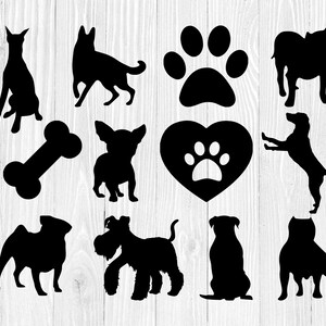 Raza de perro SVG, Perro SVG, Archivo para Cricut, Para archivos de corte de silueta, Razas de perro SVG Dxf, Png, Svg