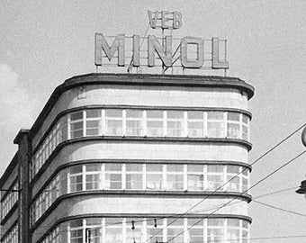 Postcard Berlin. Minolhaus at Alexanderplatz