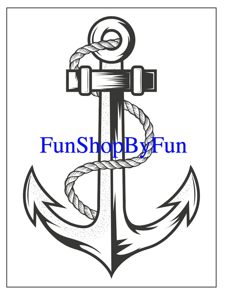 Printable Coloring Pages for Kids, Anchor Coloring Book Pages - Etsy