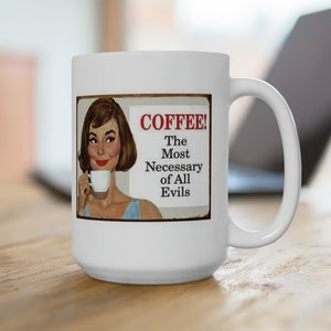 Classic Coffee Mug Boho Coffee Mug Vintage Style Funny Saying Coffee Mugs 15oz