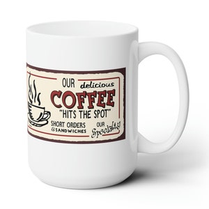 Classic Coffee Mug Retro Style Coffee Cup Vintage Coffee Mugs  15oz