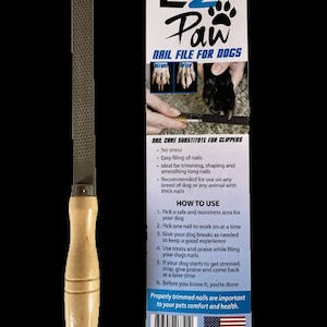 Dog Care Dog Grooming Clippers Ez Paw Nail File Money Back Guarantee Non-Clipper Trimming Nail File For Healthy Paws and claws