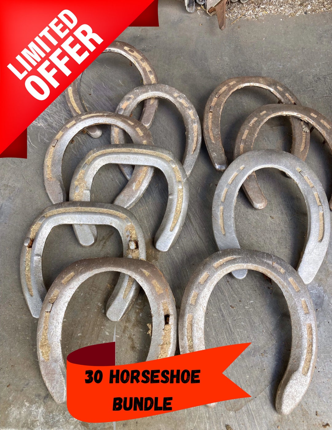 Horseshoe Used Gift Decor Horseshoe Rustic Lucky Western Shoe Etsy