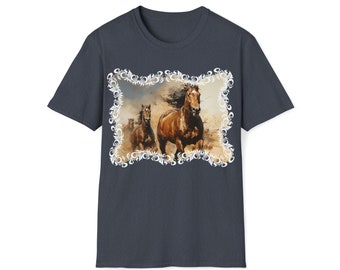 Western Horse Graphic Tee, Equestrian T-Shirt