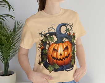 T-shirt Halloween-pompoen, Spooky Fall-T-shirt