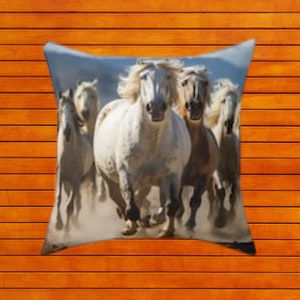 Paardgesponnen polyester vierkant kussen Decoratief gooien Micozyshop Boho Home Decor Schattig gesponnen kussen