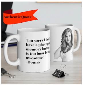 Donna Paulsen koffiemok past bij TV Fan geestige koffiemok Donna offerte advocaat cadeau voor advocaat Harvey Spector Louis Litt Suite rechtenstudent