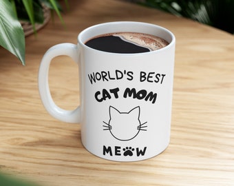Cat Mom Coffee Mug: Custom Cat Lady Gift