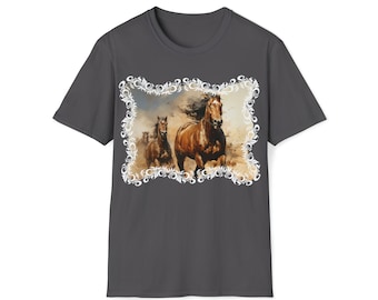 Western Horse Graphic Tee, Equestrian T-Shirt