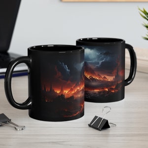 Volcano Mug Volcano Coffee Cup Lava Volcano Eruption Volcano Cup Coffee Funny Mug Island Coffee cup Lava Love
