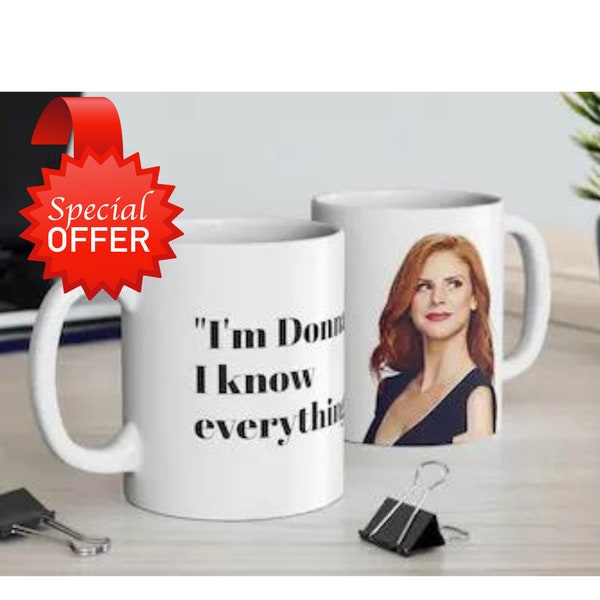 Suits Donna Paulsen Suits TV Show Fan Witty Coffee Mug Donna Quote Lawyer Gift for Attorney Harvey Spector Louis Litt Suite Law Student