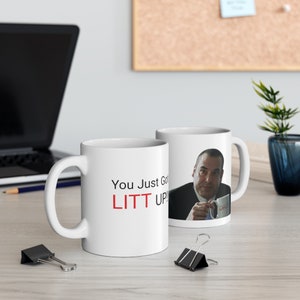 Geestige koffiemok Louis Litt Quote Harvey Spectre Coffee Cup TV Suits Origineel gezegde uit de show