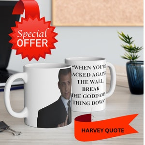Harvey Spectre Quote geestige koffiemok, past bij TV Fan koffiemokken, Harvey Spectre Gift, Louis Litt mok, Donna Paulsen mok, past bij citaten