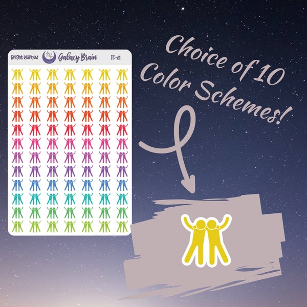 IC-61 Friends | Icons | Functional Planner Stickers