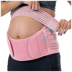 Belly Bands For Pregnant Women, Pregnancy Belly Support Band - Maternity Belt For Back Pain.  Baby Pink Color